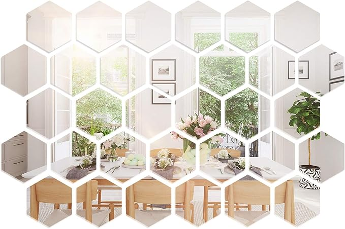 Honeycomb Mirror Wall Decor